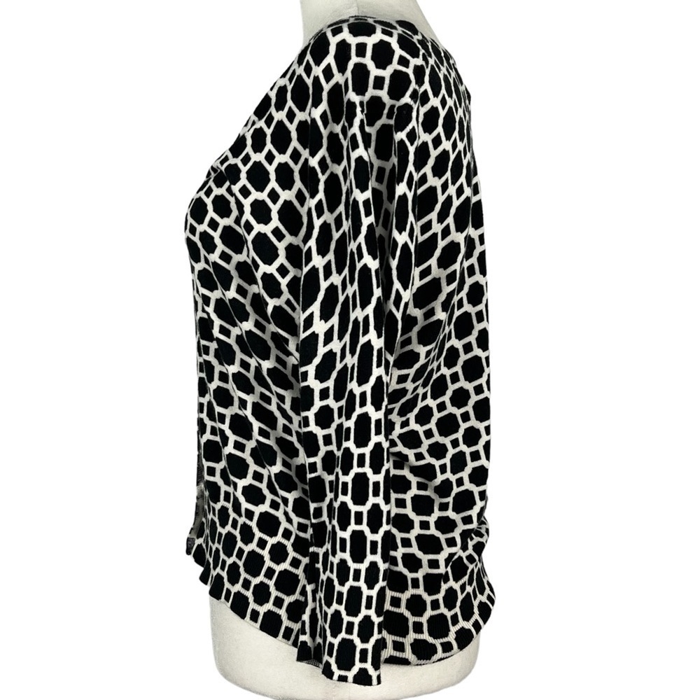 BANANA REPUBLIC WOMEN'S GEOMETRIC PATTERN‎ WOMEN'S CAREER/OFFICE WEAR CARDIGAN - Picture 6 of 10